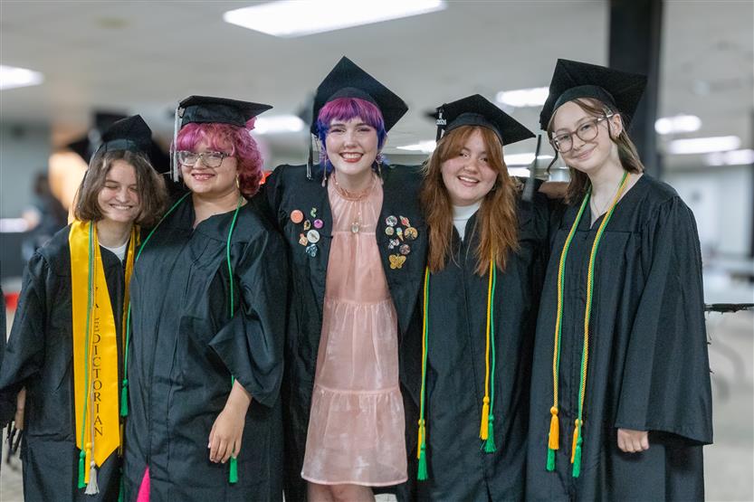 Students celebrate graduating